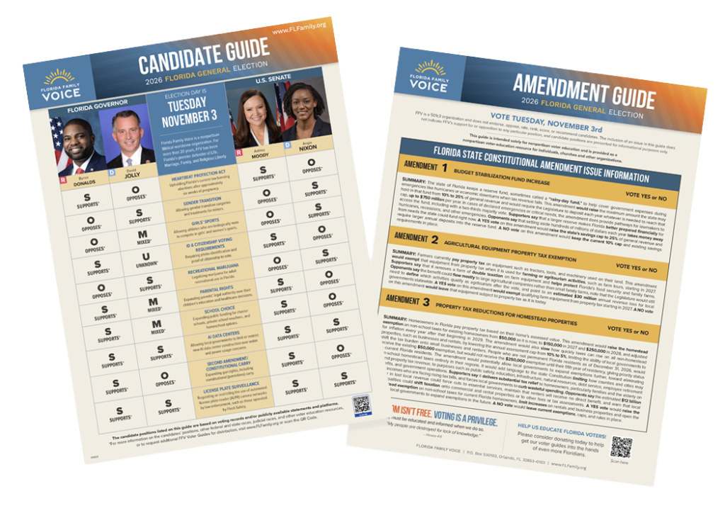 2026 Florida Governor and Amendment Voter Guide